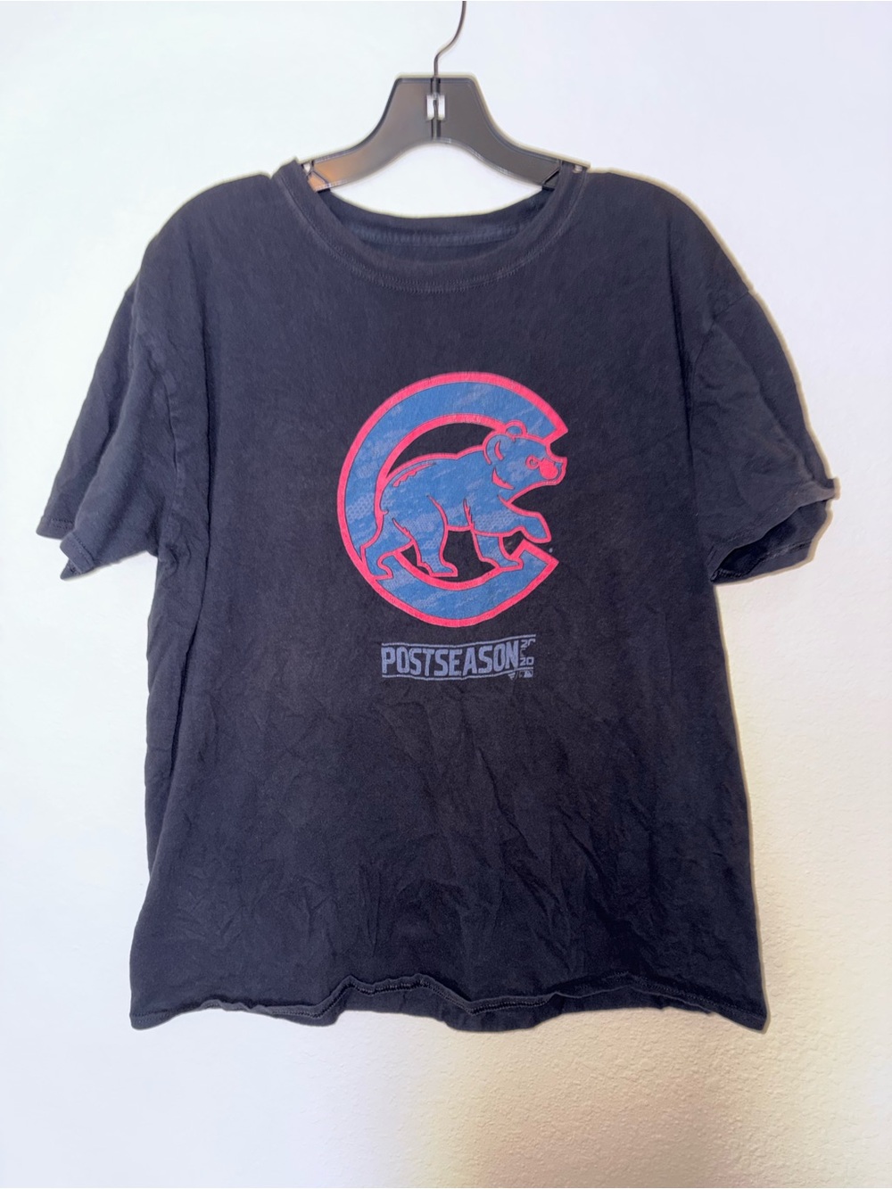 Fanatics Black Short Sleeve Chicago Cubs Graphic Tee